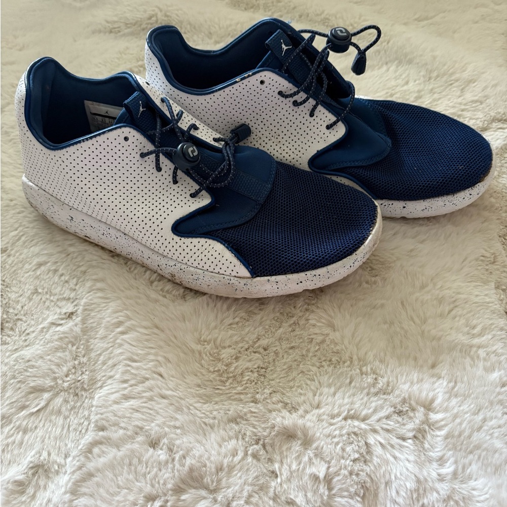 Jordan White and Navy Sneakers